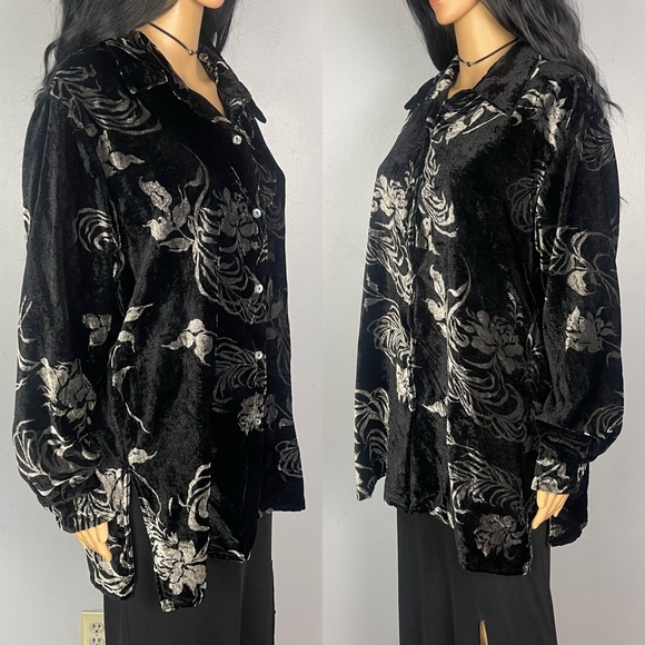 Velvet Button Down - Picture 3 of 4